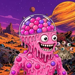 Oozlings #3000, Gumball Brain · Ship Junkyard