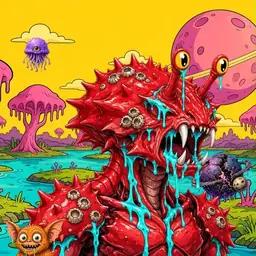Oozlings #3003, Crab · Turquoise Swamp