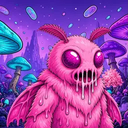 Oozlings #3018, Mutant Moth · Fungus Forest