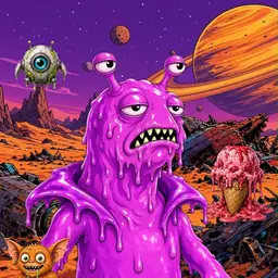 Oozlings #3025, Mutated Slug · Ship Junkyard