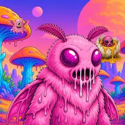 Oozlings #3034, Mutant Moth · Mushroom Desert