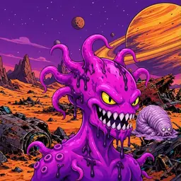 Oozlings #3042, Squid · Ship Junkyard