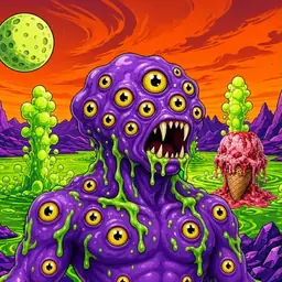 Oozlings #3043, Eyeball Cluster · Acid Lake