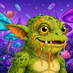 Oozlings #3045, Toad Goblin · Fungus Forest