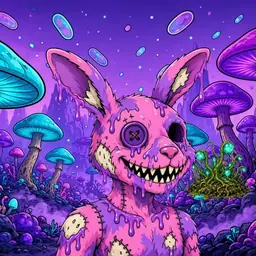 Oozlings #3066, Zombie Bunny · Fungus Forest