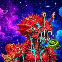 Oozlings #3094, Crab · Void Nebula