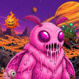 Oozlings #3111, Mutant Moth · Ship Junkyard
