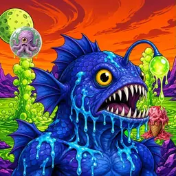 Oozlings #3112, Anglerfish · Acid Lake