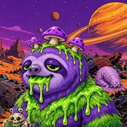 Oozlings #3117, Slime Sloth · Ship Junkyard