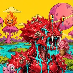 Oozlings #3119, Crab · Turquoise Swamp