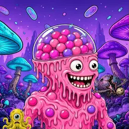 Oozlings #3121, Gumball Brain · Fungus Forest