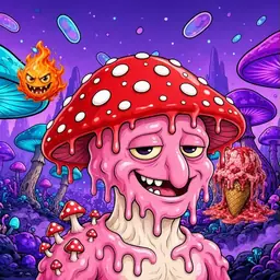 Oozlings #3135, Mushroom Head · Fungus Forest