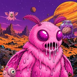 Oozlings #3136, Mutant Moth · Ship Junkyard
