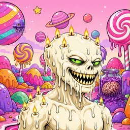 Oozlings #3149, Candle Wax · Candy Planet