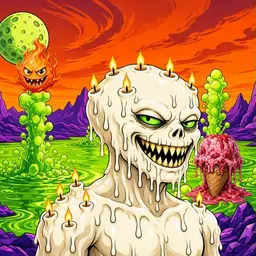 Oozlings #3153, Candle Wax · Acid Lake