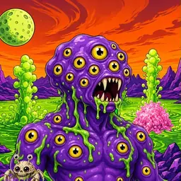 Oozlings #3173, Eyeball Cluster · Acid Lake