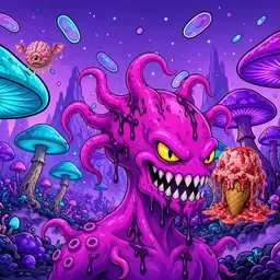 Oozlings #3177, Squid · Fungus Forest