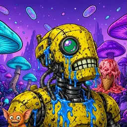 Oozlings #3179, Mutated Rusty Robot · Fungus Forest