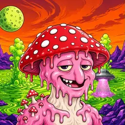 Oozlings #318, Mushroom Head · Acid Lake
