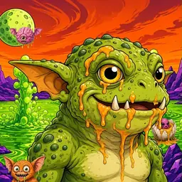 Oozlings #3190, Toad Goblin · Acid Lake
