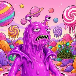 Oozlings #3191, Mutated Slug · Candy Planet