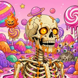 Oozlings #3192, Skull · Candy Planet