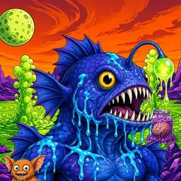 Oozlings #3194, Anglerfish · Acid Lake