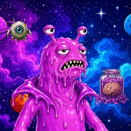 Oozlings #3203, Mutated Slug · Void Nebula