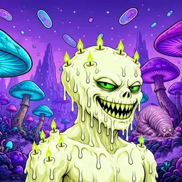 Oozlings #3215, Mutated Candle Wax · Fungus Forest
