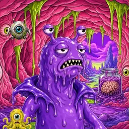 Oozlings #3226, Slug · Flesh Cave