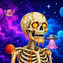 Oozlings #324, Skull · Void Nebula