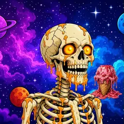 Oozlings #3250, Skull · Void Nebula