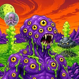 Oozlings #3274, Eyeball Cluster · Acid Lake
