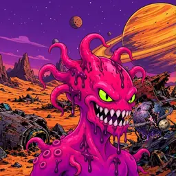 Oozlings #3278, Mutated Squid · Ship Junkyard