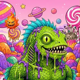 Oozlings #3306, Swamp Fish · Candy Planet