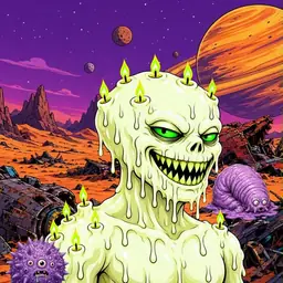 Oozlings #331, Mutated Candle Wax · Ship Junkyard