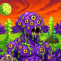 Oozlings #3317, Eyeball Cluster · Acid Lake
