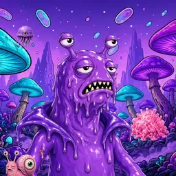 Oozlings #333, Slug · Fungus Forest