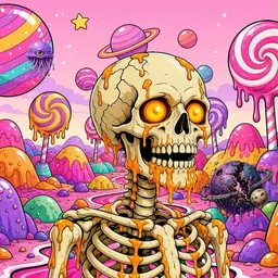 Oozlings #3335, Skull · Candy Planet