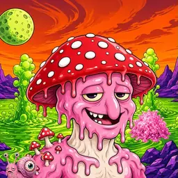 Oozlings #3348, Mushroom Head · Acid Lake
