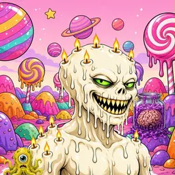 Oozlings #335, Candle Wax · Candy Planet