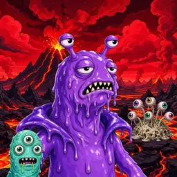 Oozlings #3382, Slug · Lava Fields