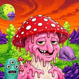 Oozlings #3393, Mushroom Head · Acid Lake