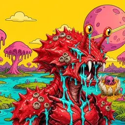 Oozlings #3400, Crab · Turquoise Swamp