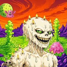 Oozlings #3410, Candle Wax · Acid Lake