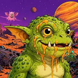 Oozlings #3412, Toad Goblin · Ship Junkyard