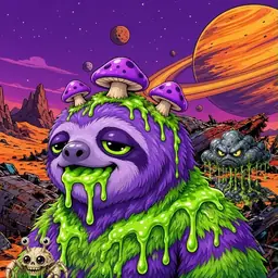 Oozlings #3415, Slime Sloth · Ship Junkyard