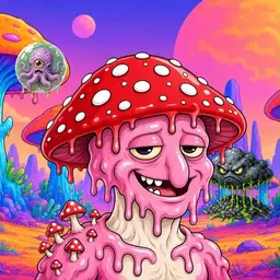 Oozlings #3416, Mushroom Head · Mushroom Desert