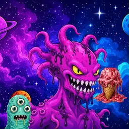 Oozlings #3421, Squid · Void Nebula