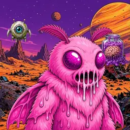 Oozlings #3448, Mutant Moth · Ship Junkyard